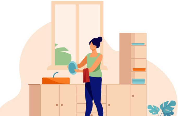 انجام کارهای خانه توسط زن (2)